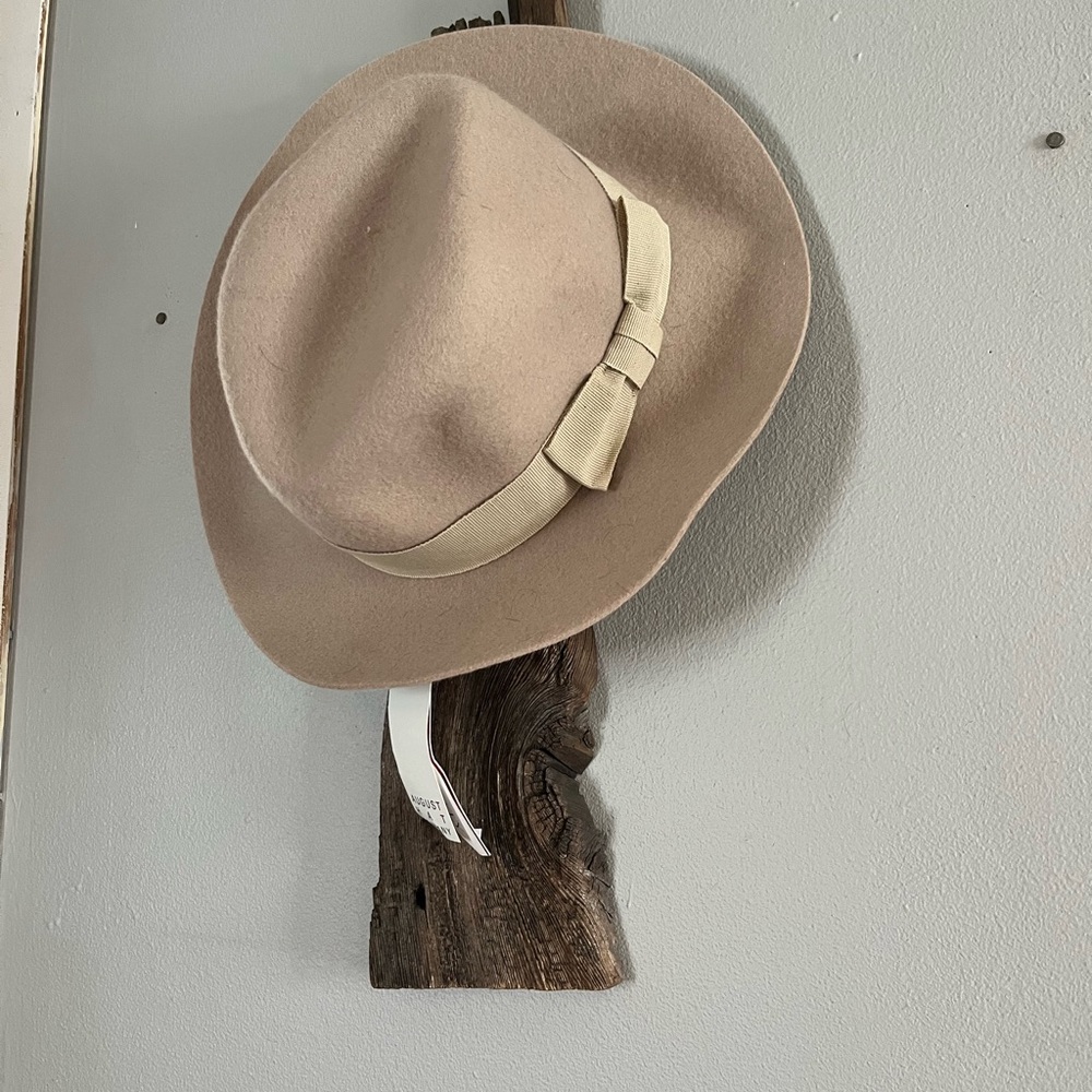 Beige never worn fedora